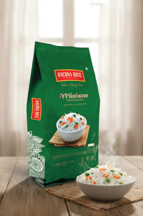 Minister steamed basmati rice pack