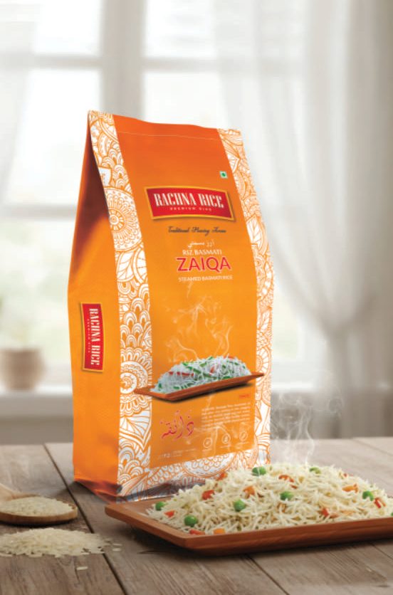 Zaiqa premium steamed basmati rice pack